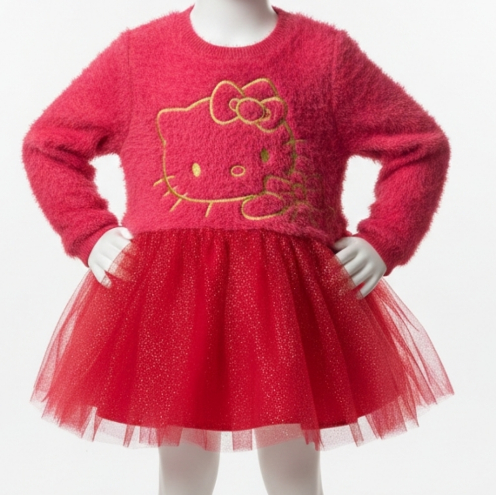 Hello Kitty Pink and Red Graphic Tag
